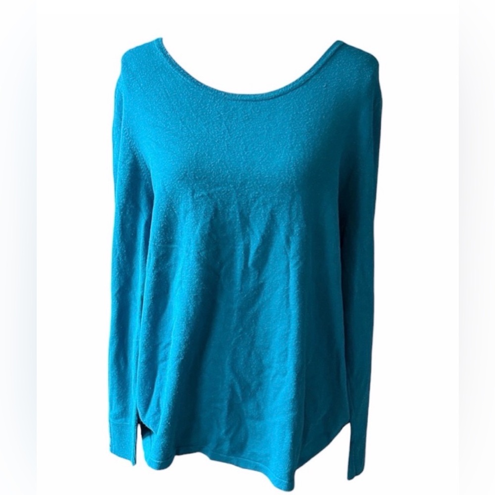 Chico’s Teal Long Sleeve top size 3 / XL